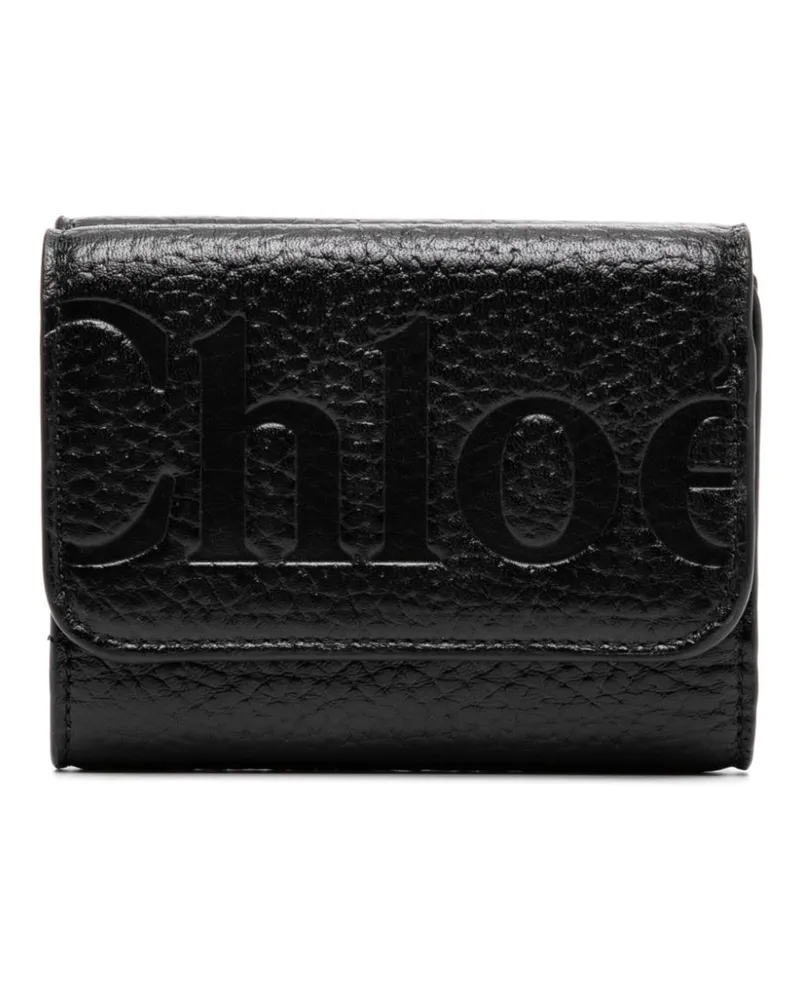 Chloé Portemonnaie mit Klappe - Schwarz Schwarz
