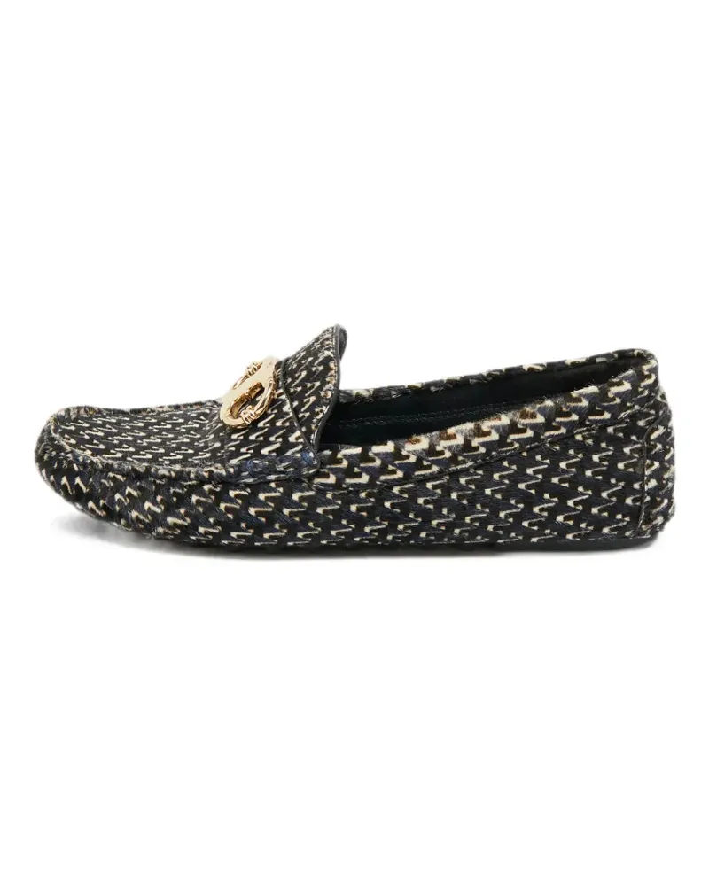 Tory Burch Gemini Link calf-hair loafers - Schwarz Schwarz