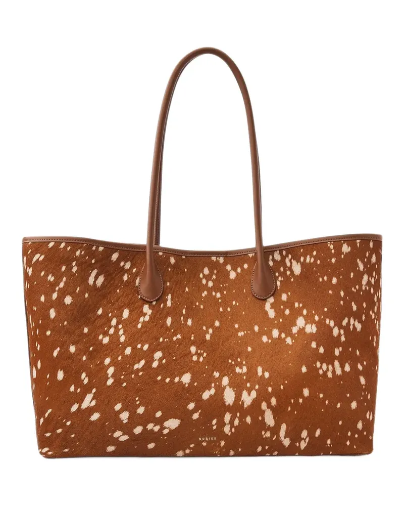 Nubikk Kiki animal-print tote bag - Braun Braun