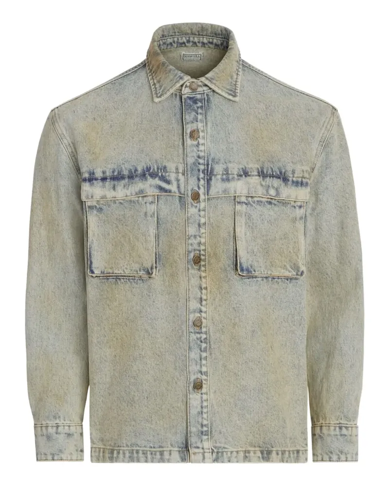 Guess Jeansjacke mit Bleached-Effekt - Blau Blau