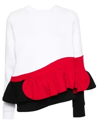 Ioana Ciolacu Pavlova Sweatshirt in Colour-Block-Optik Weiß