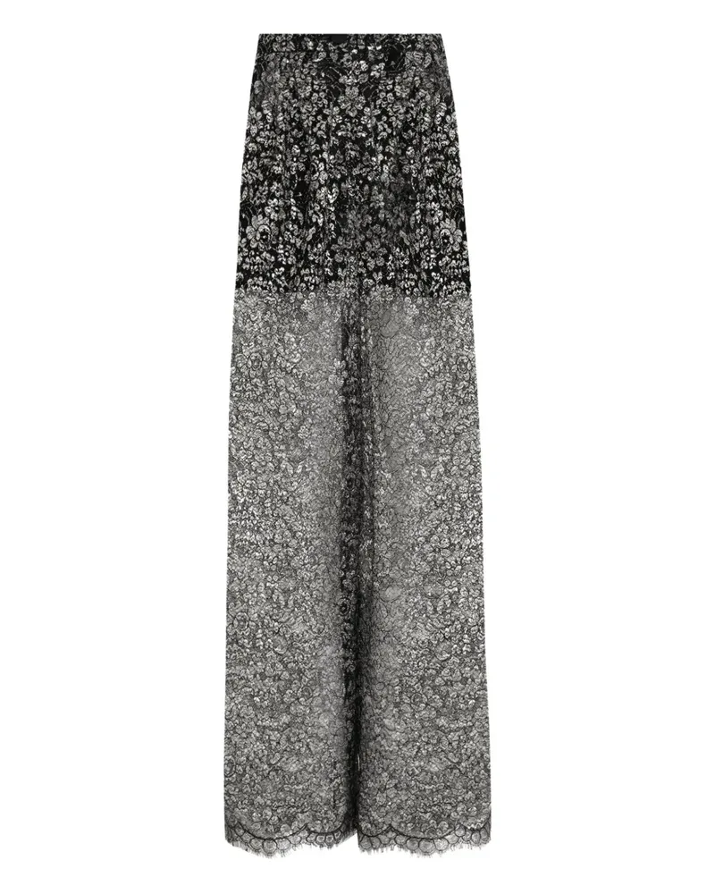 Dolce & Gabbana Hose mit Spitze - Schwarz Schwarz