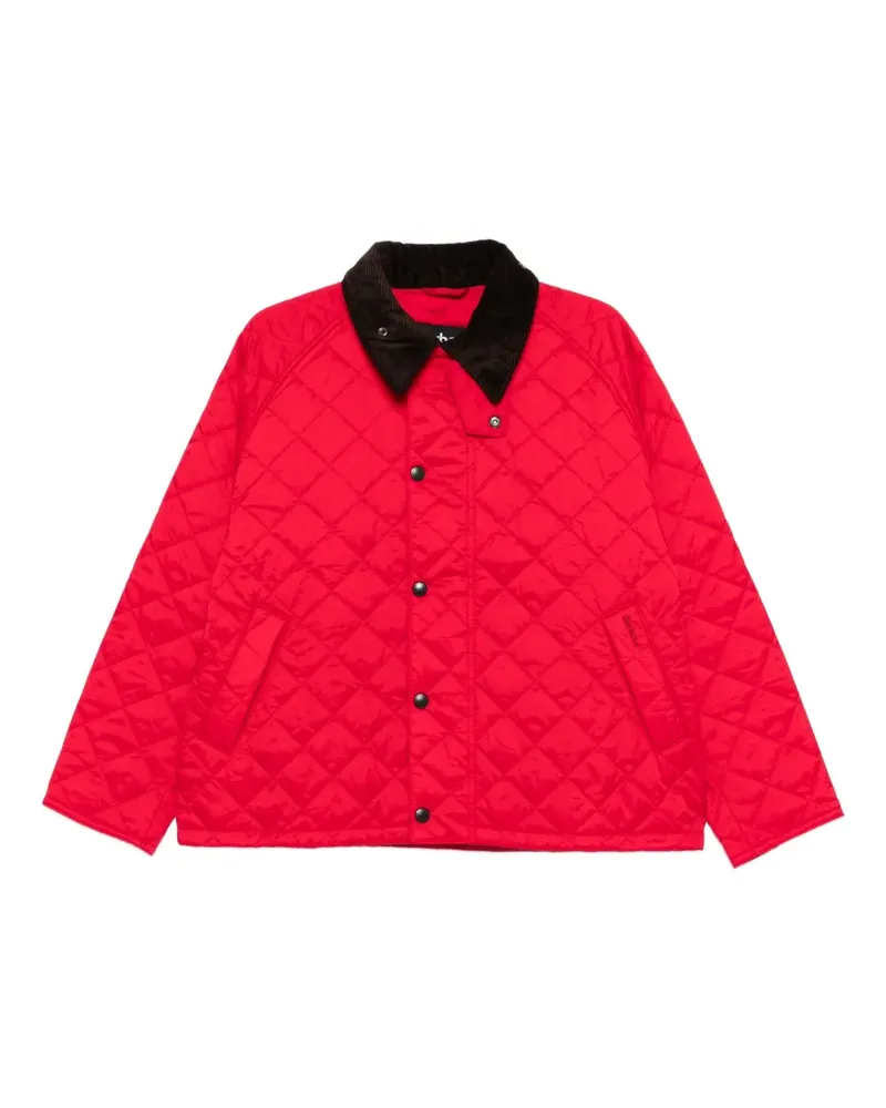Barbour quilted corduroy-collar jacket - Rot Rot