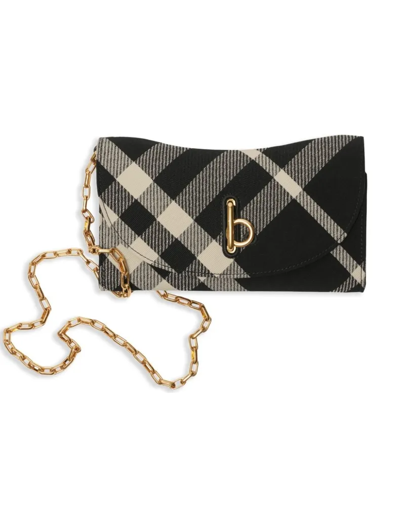 Burberry Rocking Horse Portemonnaie mit Kette - Schwarz Schwarz