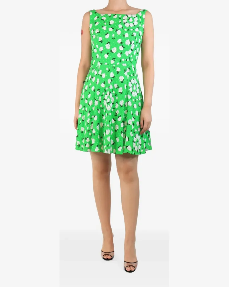 EMILIA WICKSTEAD sleeveless floral-print dress - Grün Grün