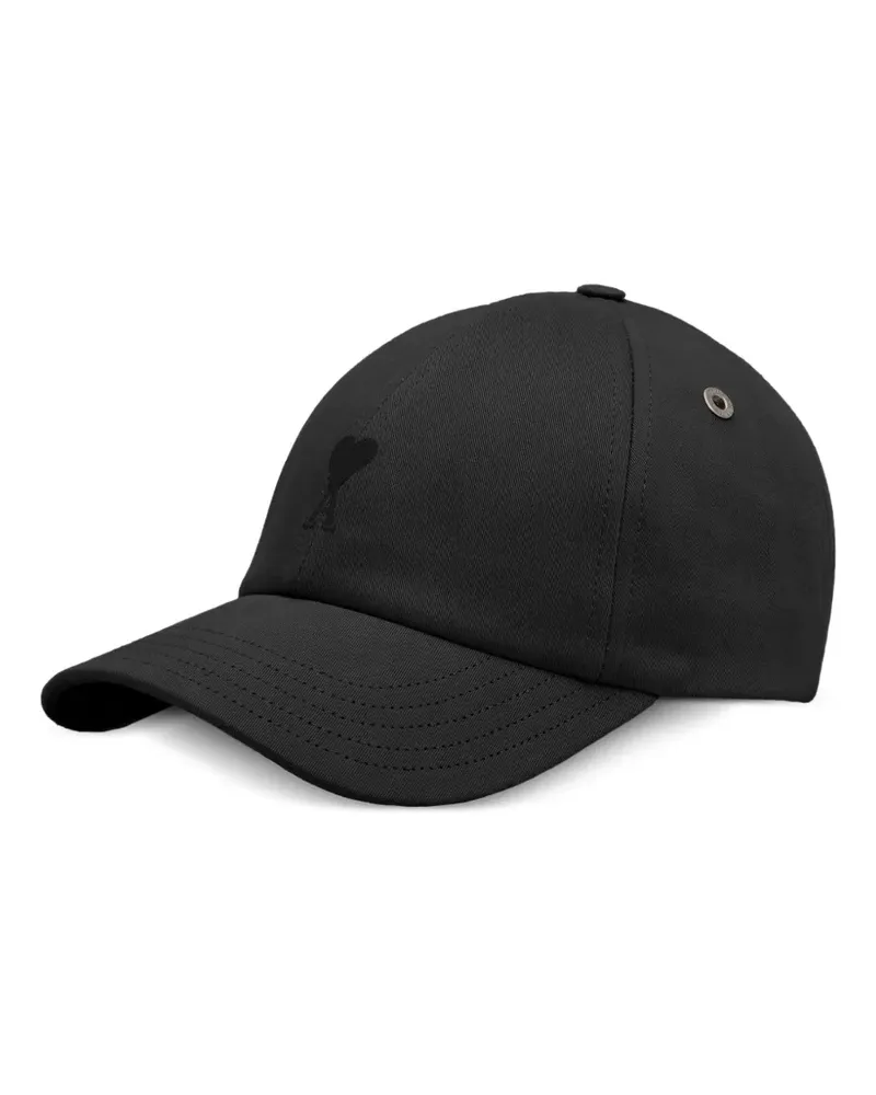 AMI Paris Baseballkappe aus Baumwolle - Schwarz Schwarz