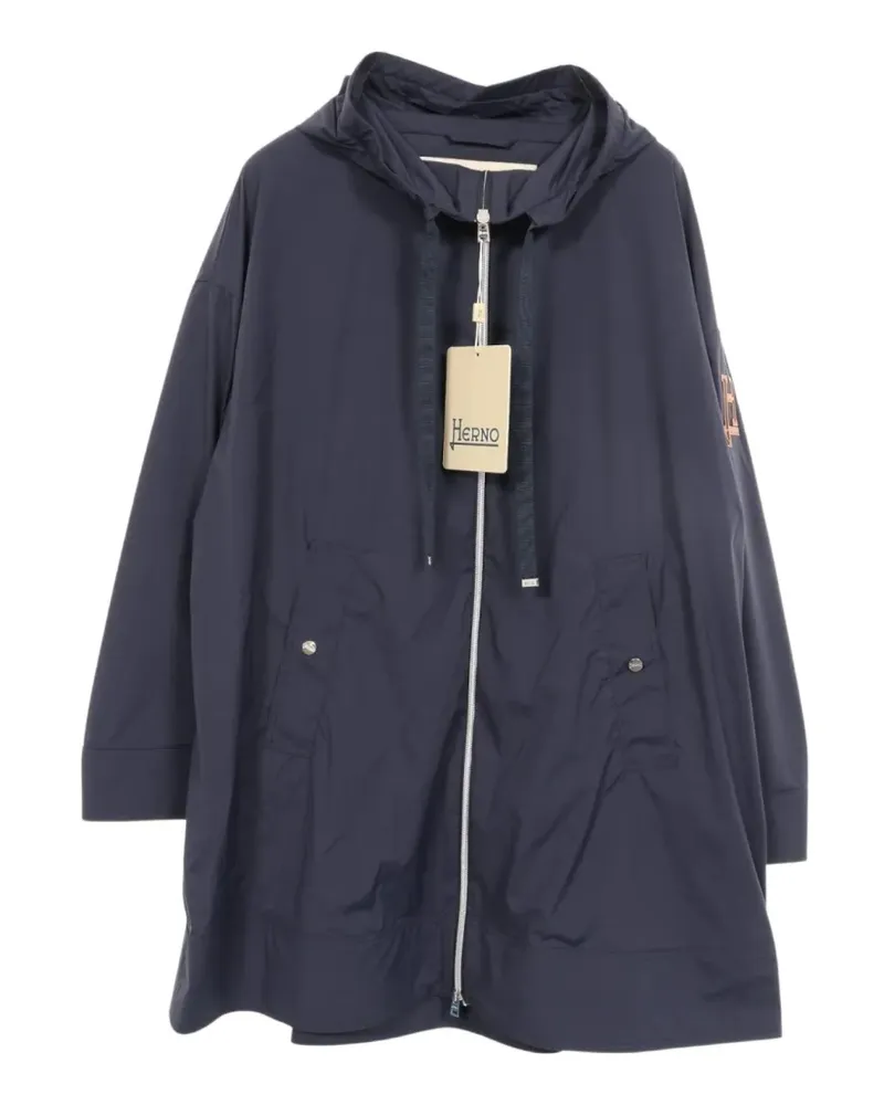 Herno 2020 hooded drawstring coat - Blau Blau
