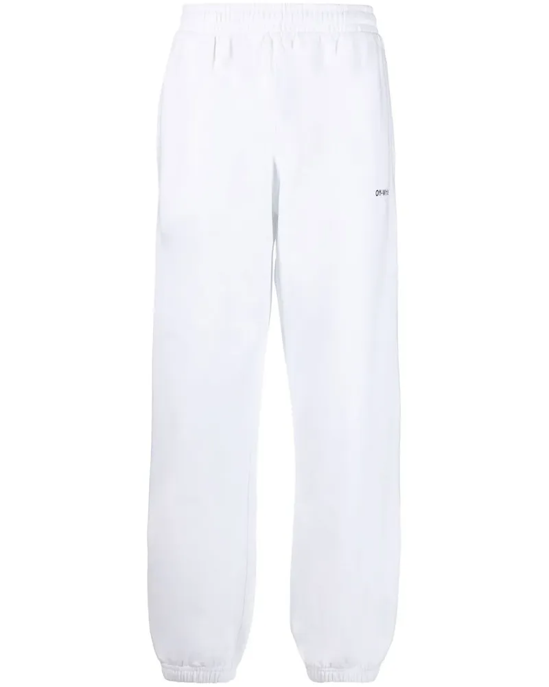 OFF-WHITE Jogginghose mit diagonalen Streifen - Weiß Weiß