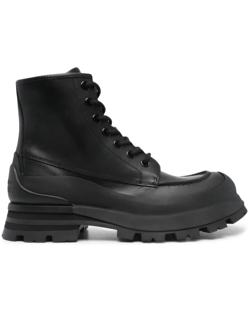 Alexander McQueen Klassische Schnürstiefel - Schwarz Schwarz