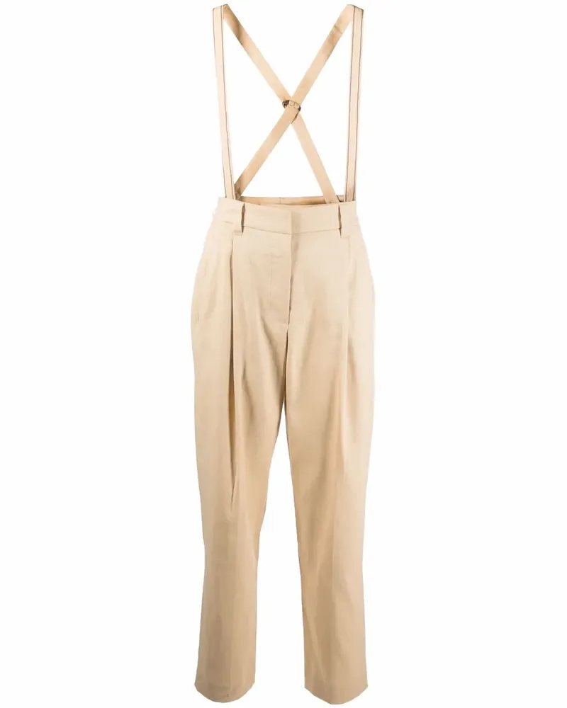 Brunello Cucinelli Bundfaltenhose mit geradem Bein - Nude Nude