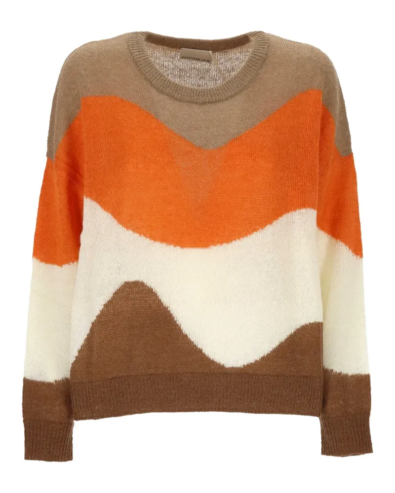 Pennyblack wave-pattern sweater - Nude Nude