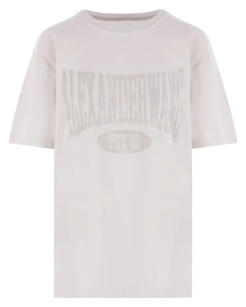 Alexander Wang T-Shirt mit Logo-Print - Weiß Weiß