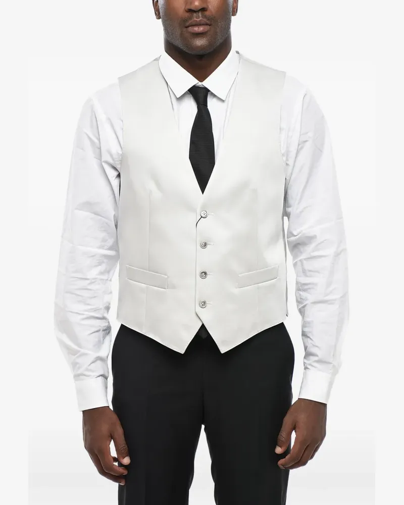 Corneliani V-neck button-up waistcoat - Nude Nude