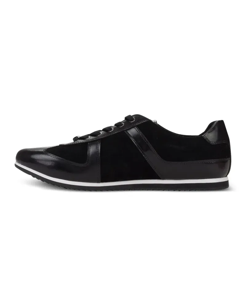 Versace Sneakers mit Wildledereinsätzen - Schwarz Schwarz