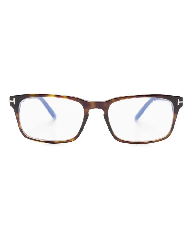Tom Ford Brille mit eckigem Gestell - Braun Braun