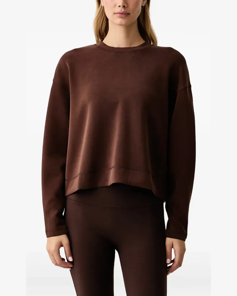 Casall Peachy Sweatshirt mit Logo-Stickerei - Braun Braun