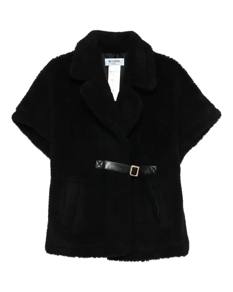 Blumarine Jacke mit Gürtel - Schwarz Schwarz