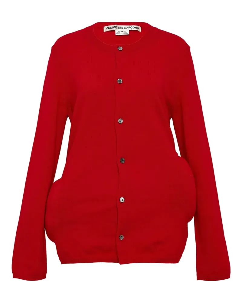 Comme des Garçons filling worsted wool cardigan - Rot Rot