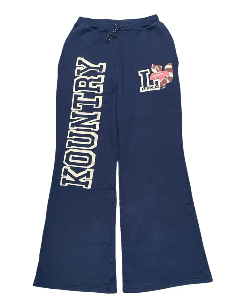 KAPITAL Kountry flared track pants - Blau Blau