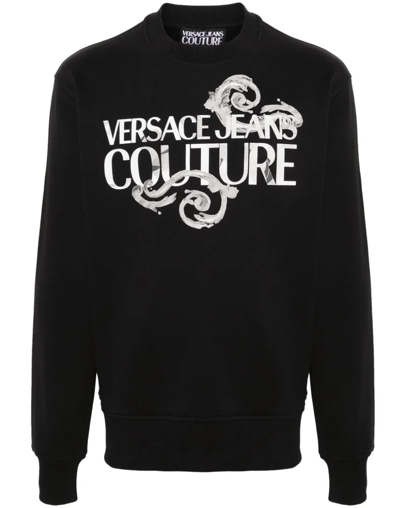 Versace Jeans Watercolour Couture Sweatshirt Schwarz