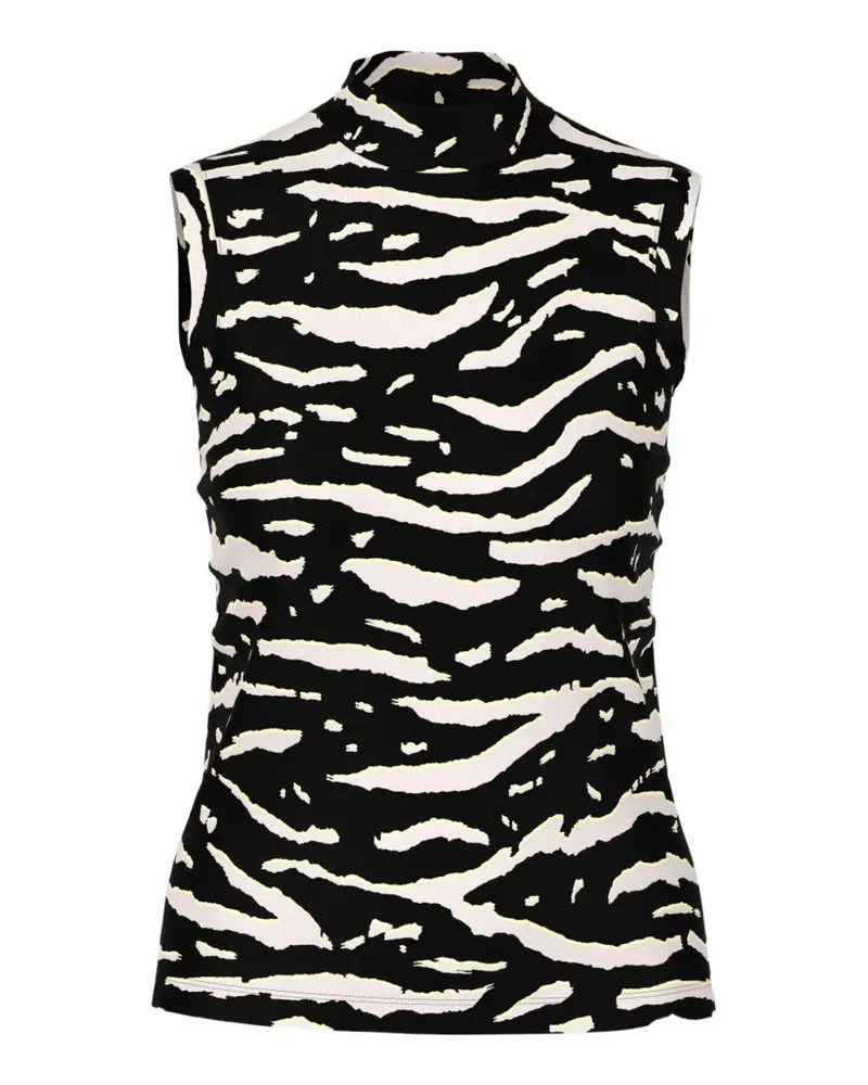 Marc Cain zebra-print top - Schwarz Schwarz