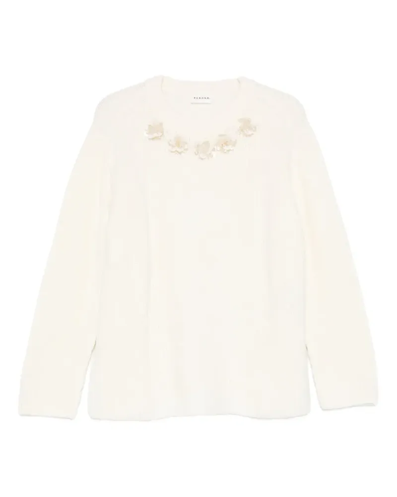 P.A.R.O.S.H. P.A.R.O H. Pullover mit Perlen - Nude Nude