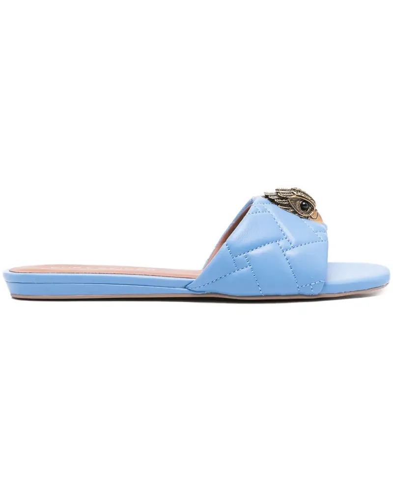 Kurt Geiger Gesteppte Slipper mit Verzierung - Blau Blau