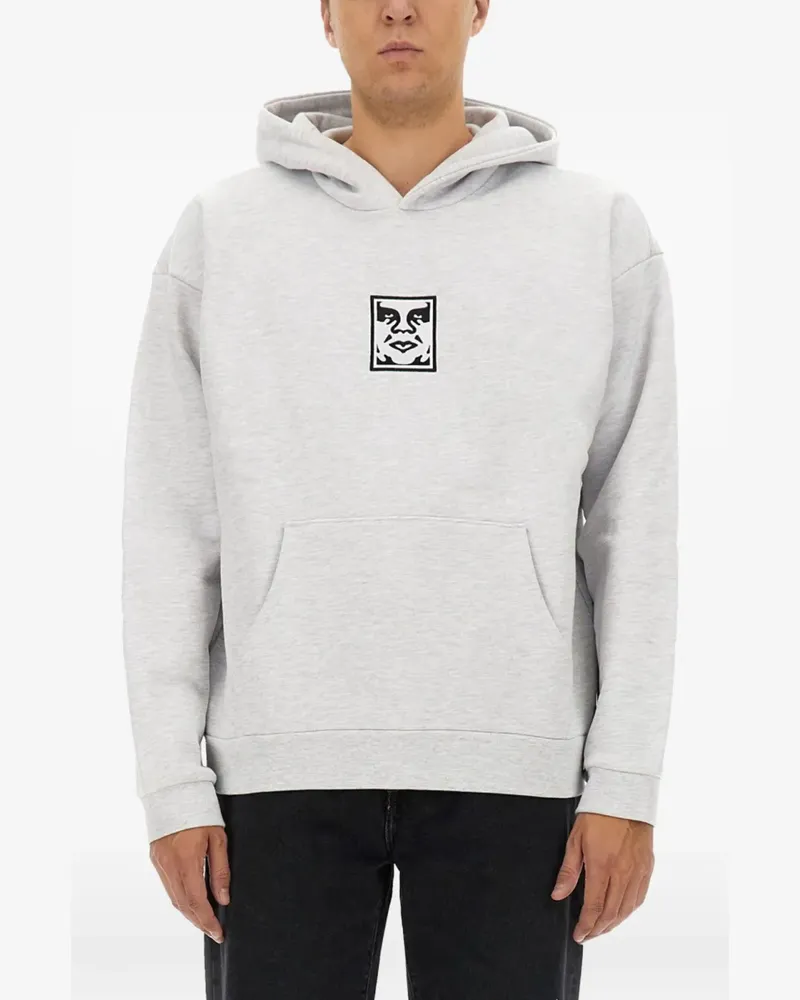 Obey Icon Face hoodie - Grau Grau