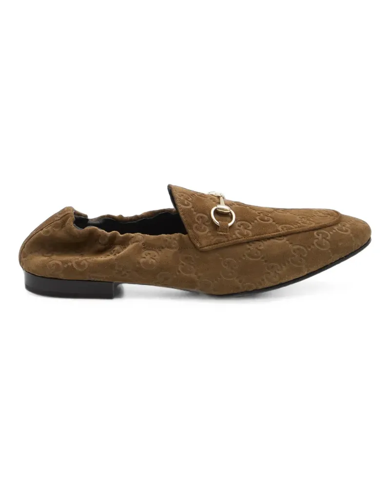 Gucci Jordaan Horsebit loafers - Braun Braun