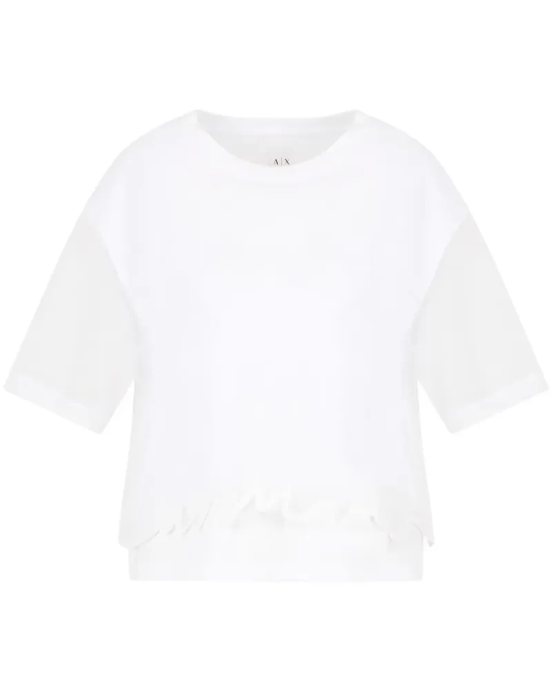 Armani Exchange T-Shirt im Layering-Look - Weiß Weiß