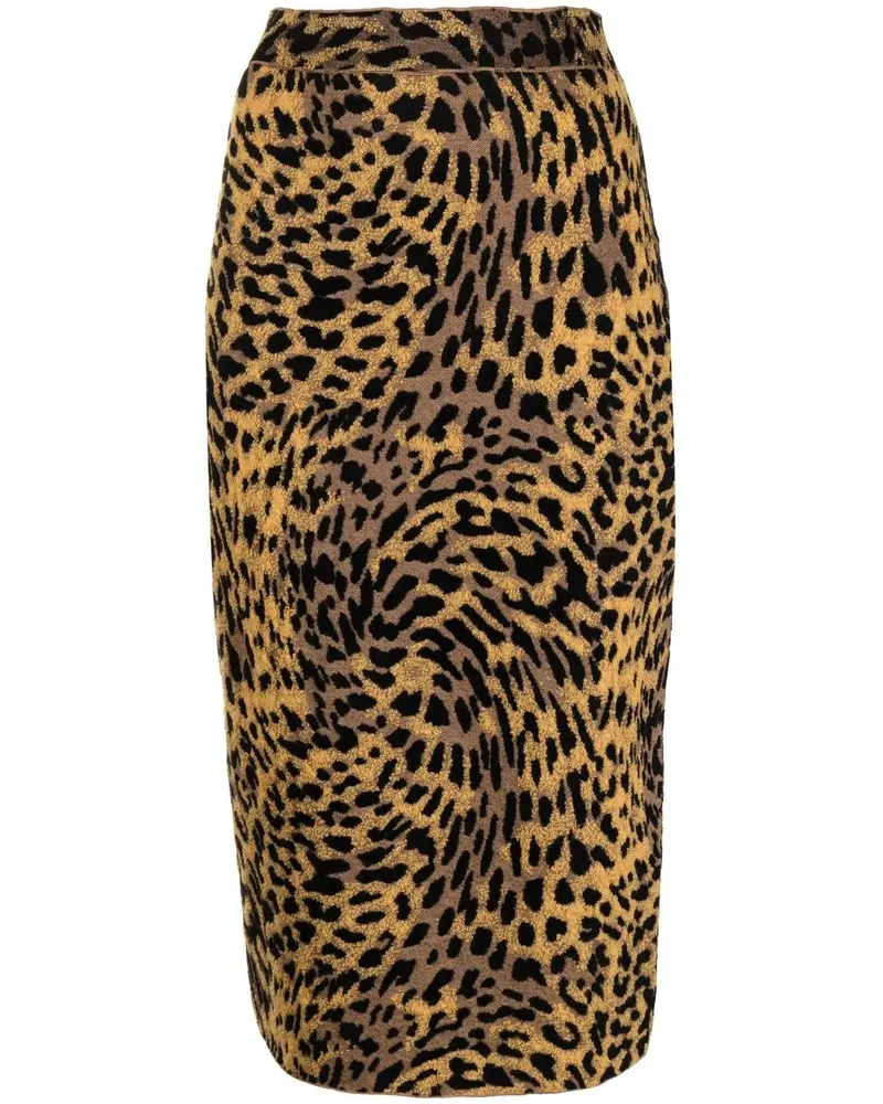 Stella McCartney Rock mit Leoparden-Print - Braun Braun