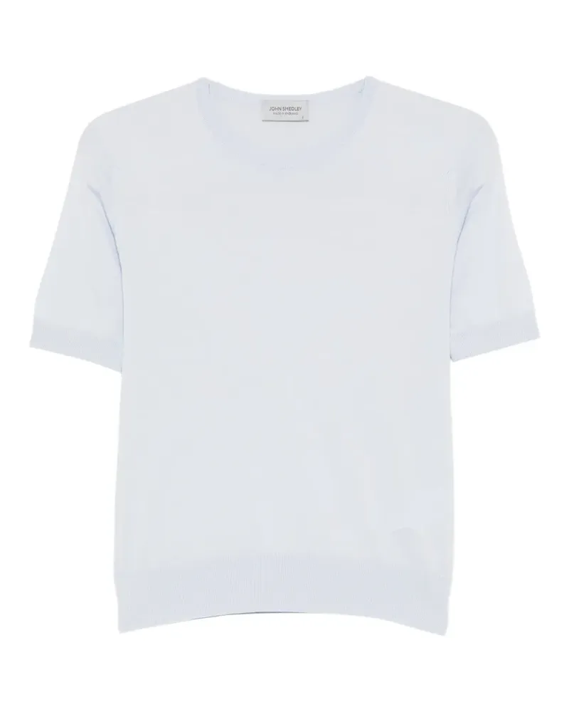 John Smedley Nell fine-knit T-shirt - Blau Blau