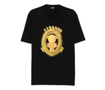 T-Shirt mit Medusa-Kopf-Print - Schwarz