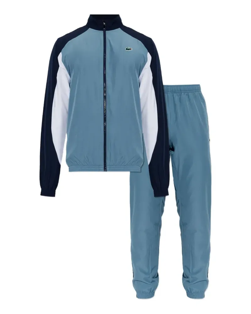 Lacoste logo-patch colour-block tracksuit - Blau Blau