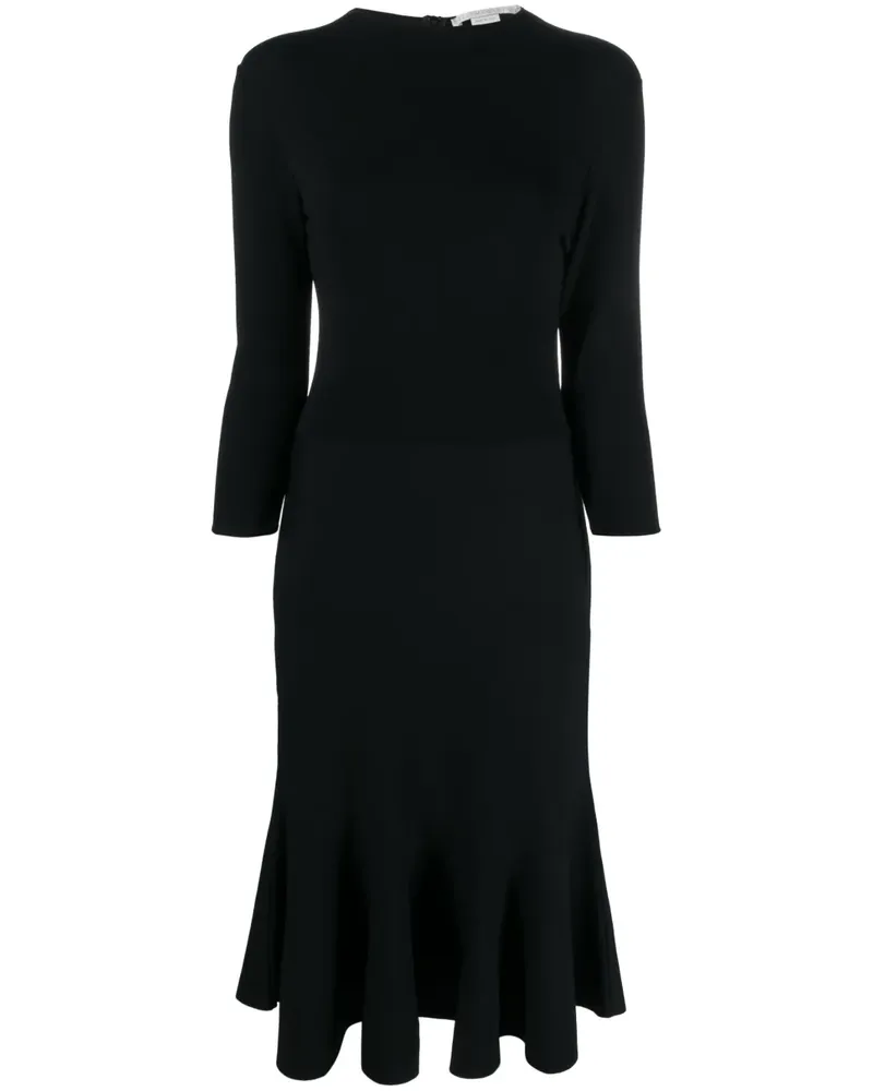 Stella McCartney Gestricktes Midikleid - Schwarz Schwarz