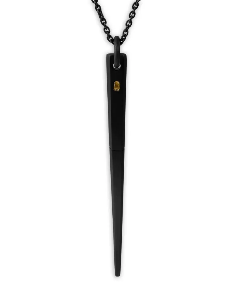 Parts Of Four Big Spike saphire necklace - Schwarz Schwarz