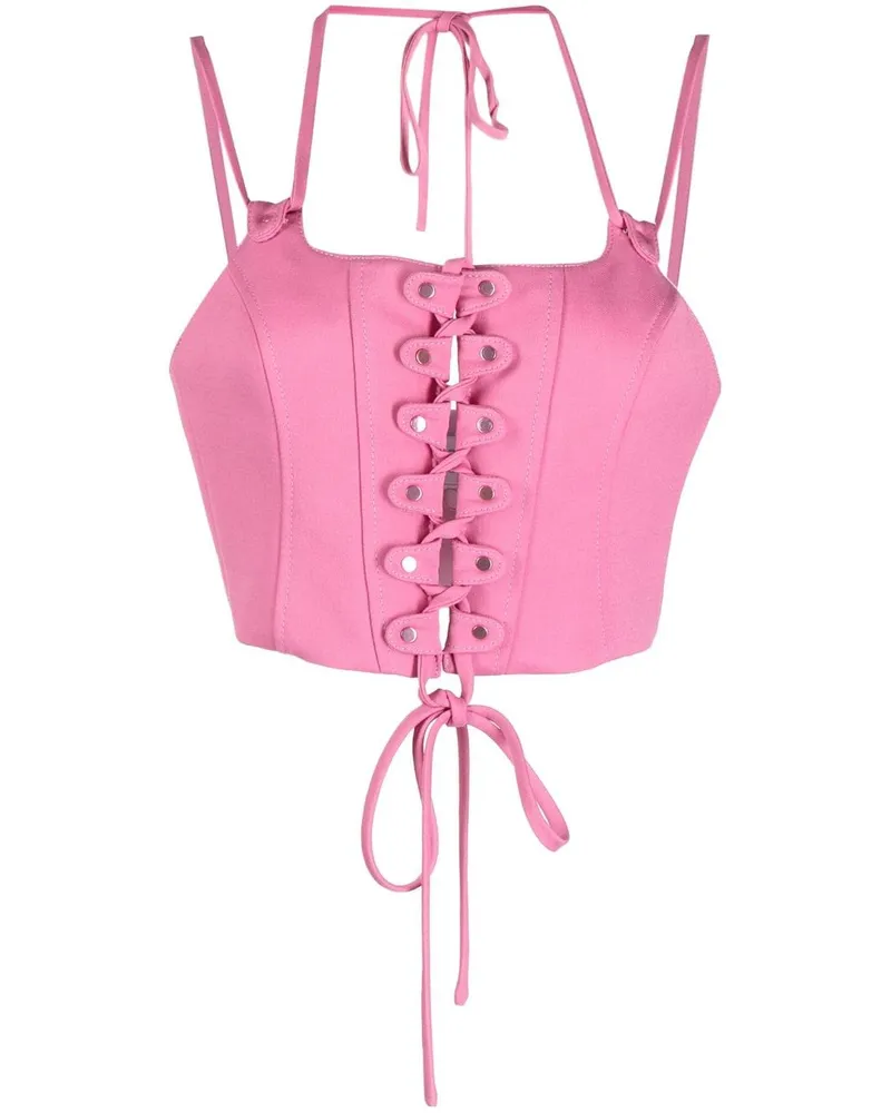 Monse Klassisches Bustier-Top Rosa