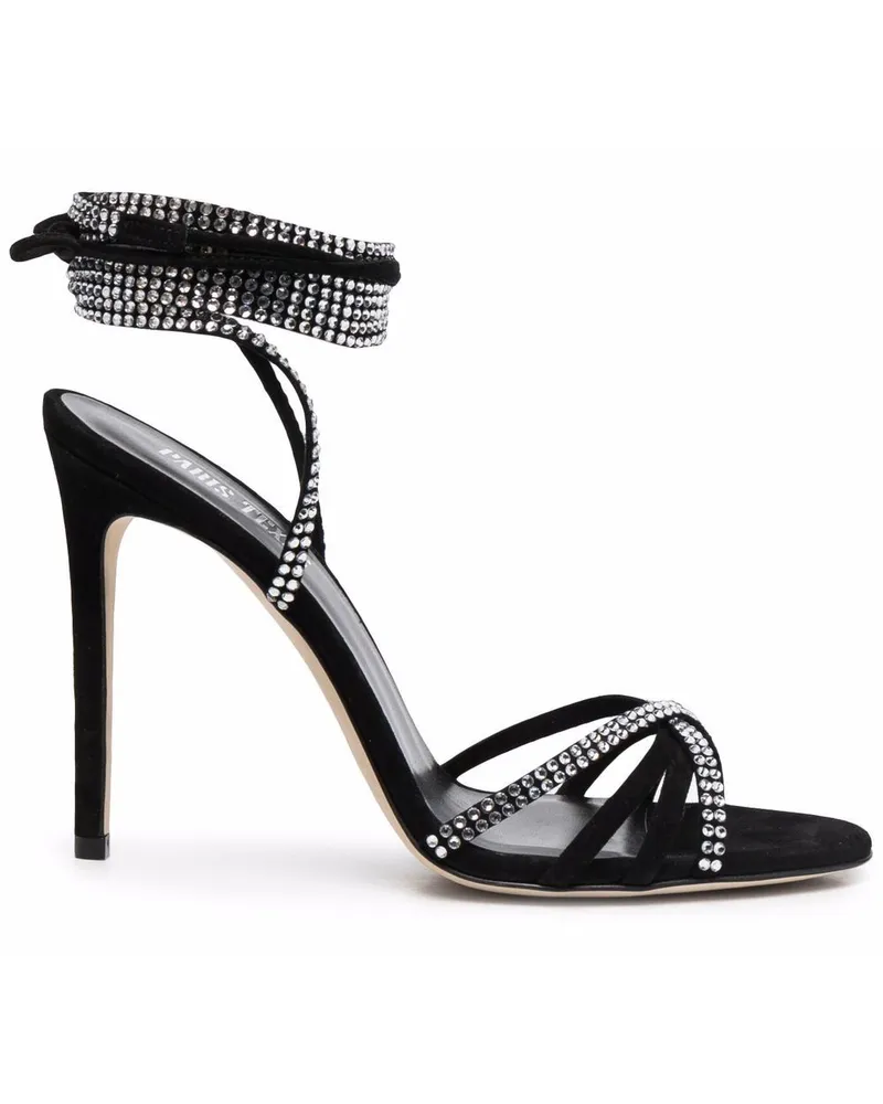 Paris Texas Holly Sandalen mit Kristallen - Schwarz Schwarz