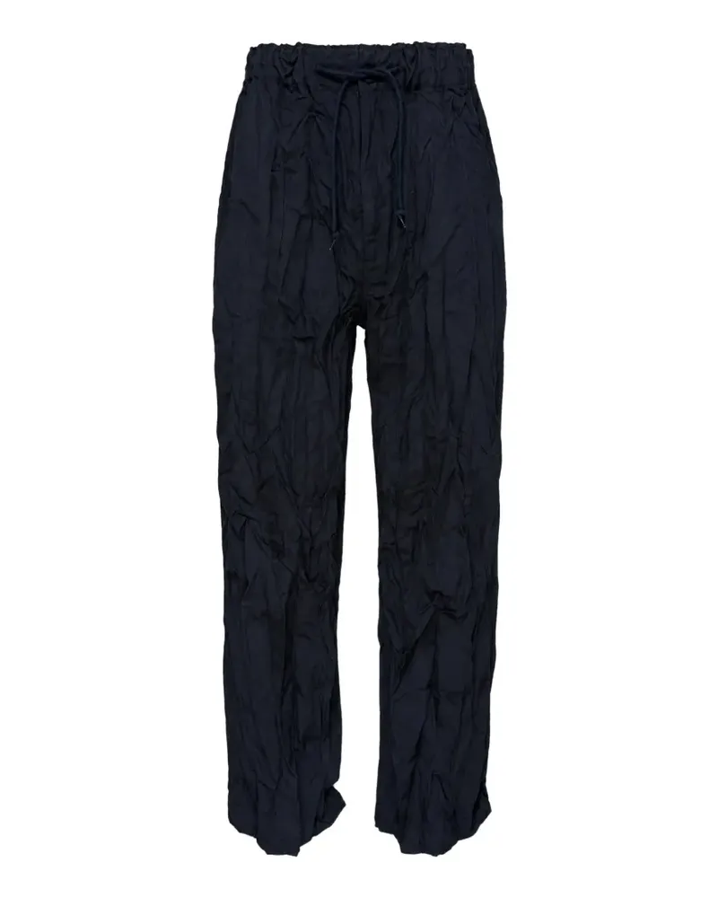 Comme des Garçons Hose mit Knitteroptik - Blau Blau