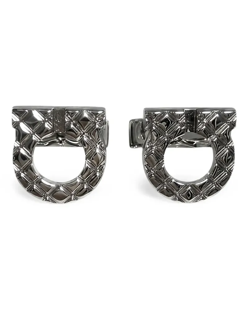 Ferragamo Manschettenknöpfe im Gancini-Design - Silber Silber