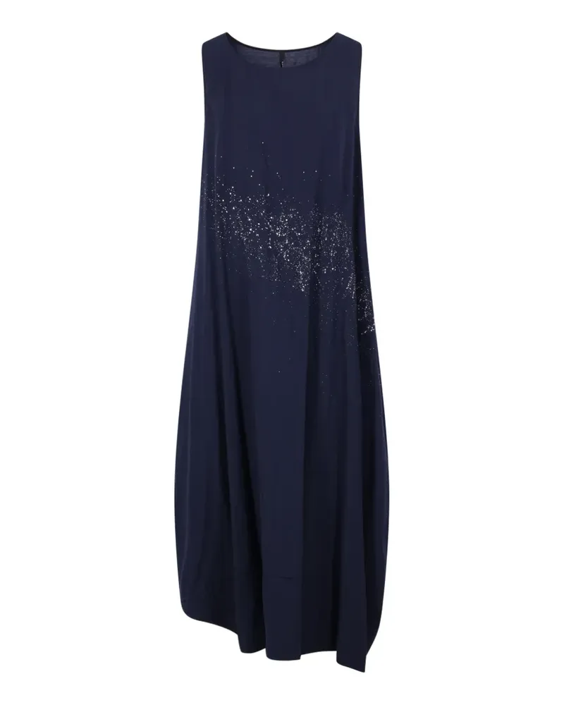 Maria Calderara paint-splatter sleeveless dress - Blau Blau