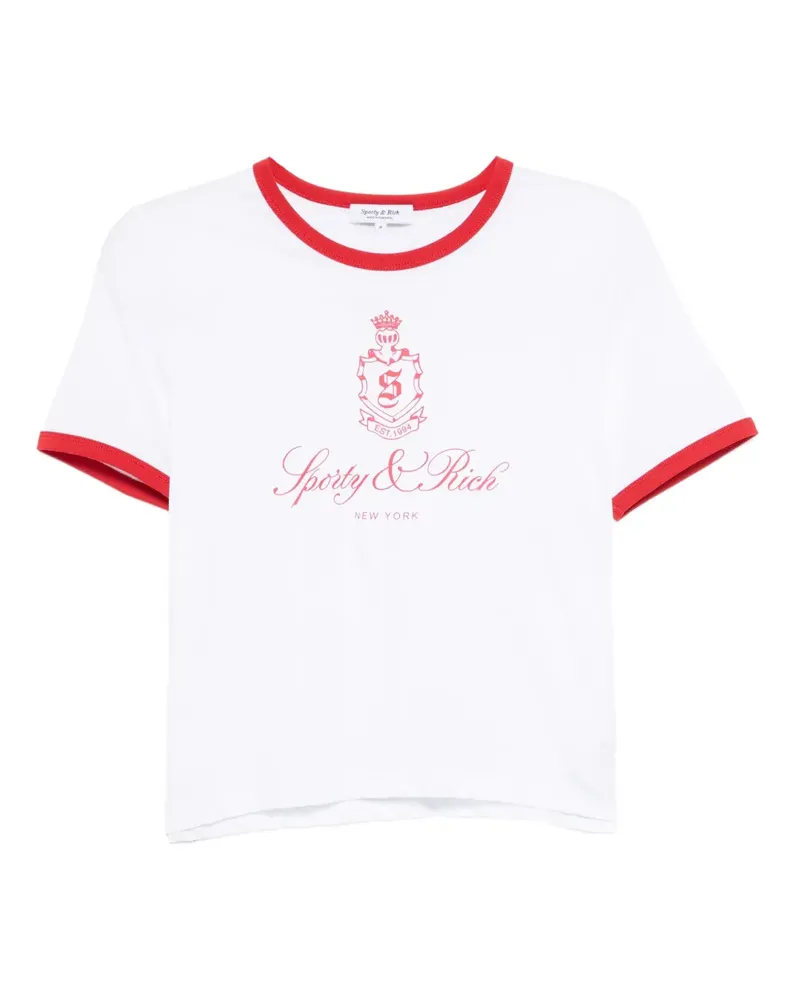 SPORTY & RICH Vendome T-Shirt - Weiß Weiß