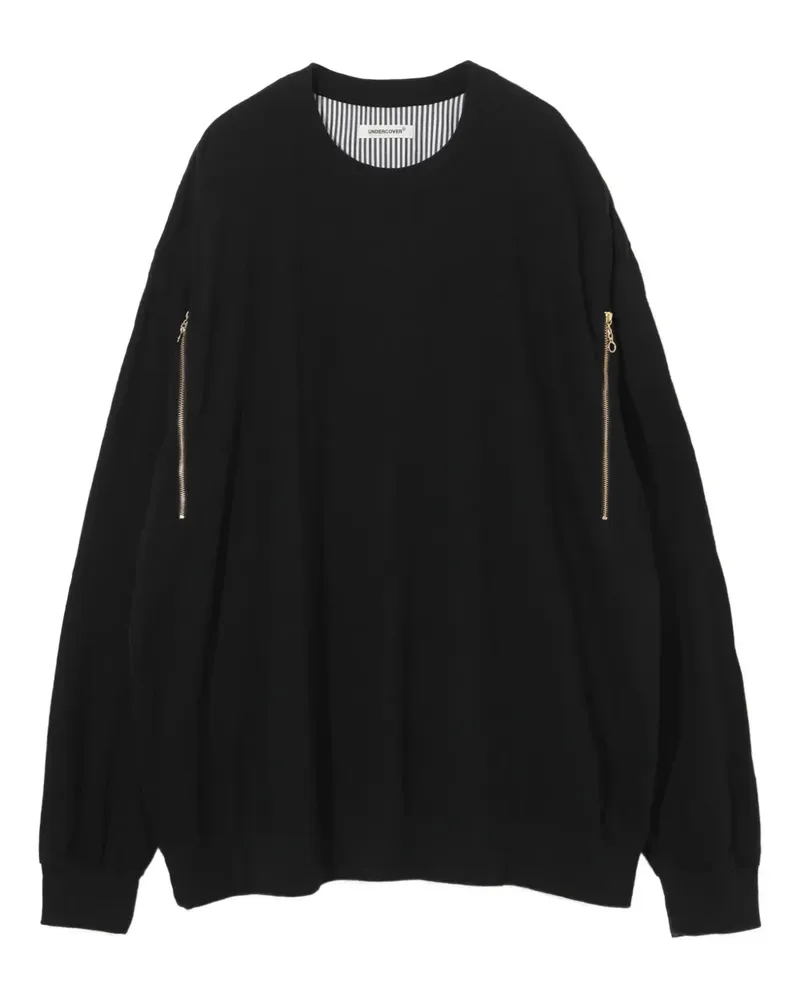 Undercover Sweatshirt mit Reißverschlusstaschen - Schwarz Schwarz