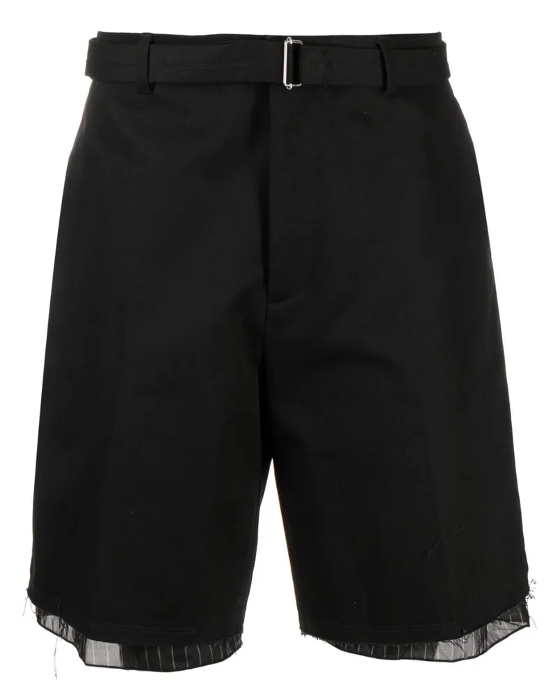Lanvin Bermudas mit Kontrastdetail - Schwarz Schwarz