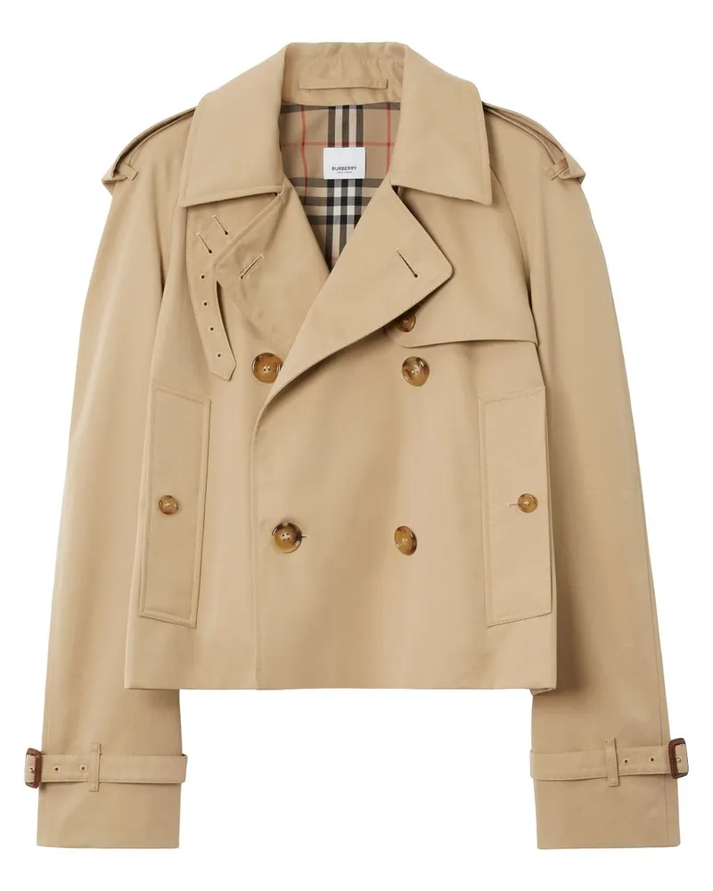 Burberry Doppelreihiger Trenchcoat - Nude Nude
