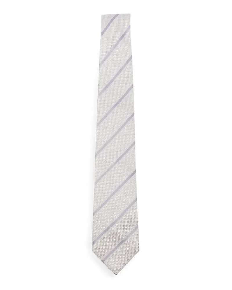 Tagliatore Krawatte mit diagonale Streifen - Grau Grau