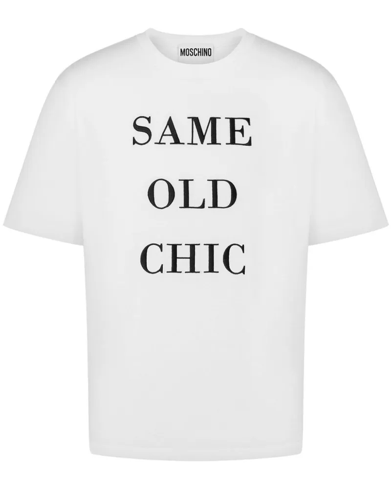 Moschino T-Shirt mit grafischem Print - Weiß Weiß