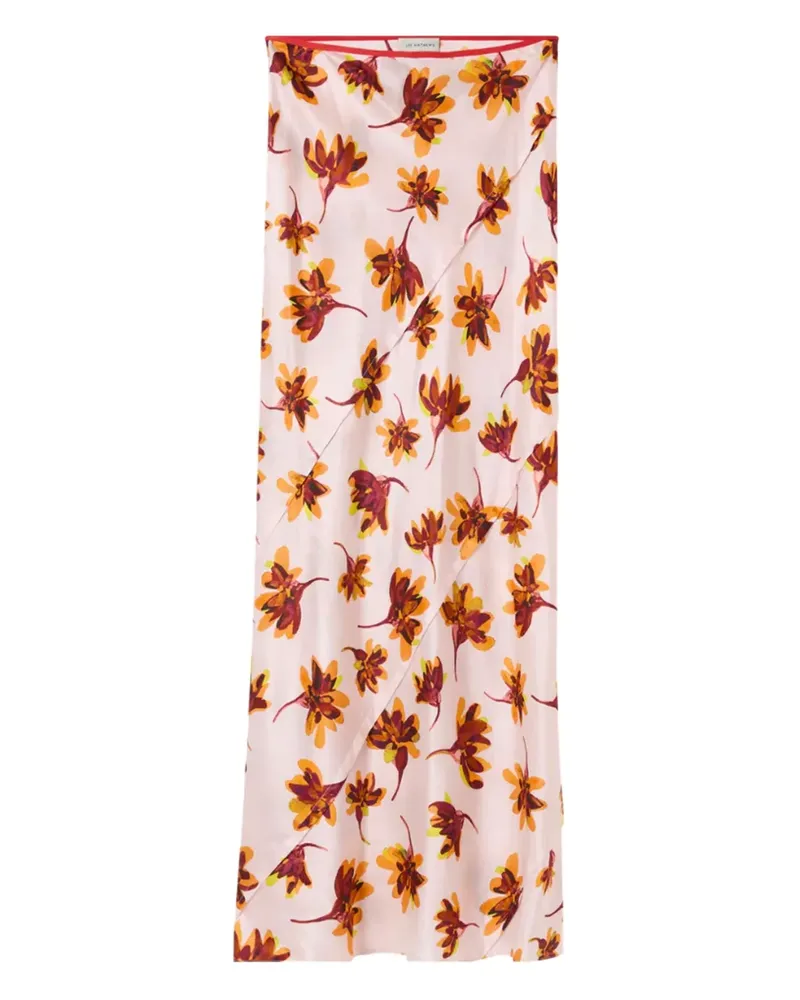 Lee Mathews Franz floral-print maxi skirt - Rosa Rosa