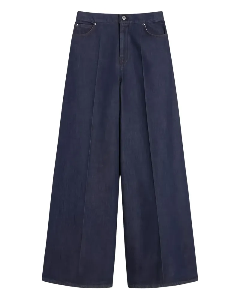 Max Mara Jeans mit Ziernähten - Blau Blau
