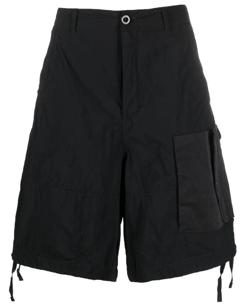 Ten c Cargo-Shorts mit Kordelzug Schwarz